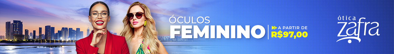 Banner óculos feminino